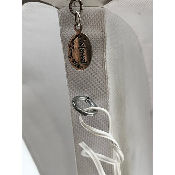 Carroll Dorsey Bejewel Designer Sterling Crystal MOP Graduated Necklace - Picture 9 of 13